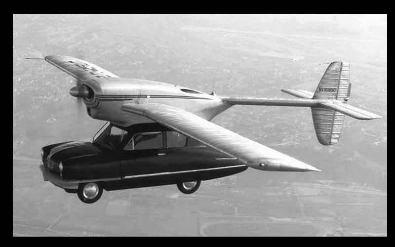 ConVair Car Model 118, le premier vol d'une voiture volante, Californie, novembre 1947. Sans4689