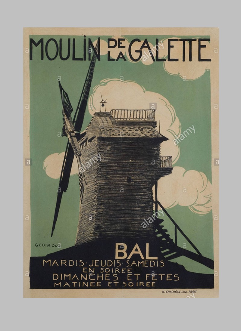 Le Moulin de la Galette d'hier et d'aujourd'hui Sans_469