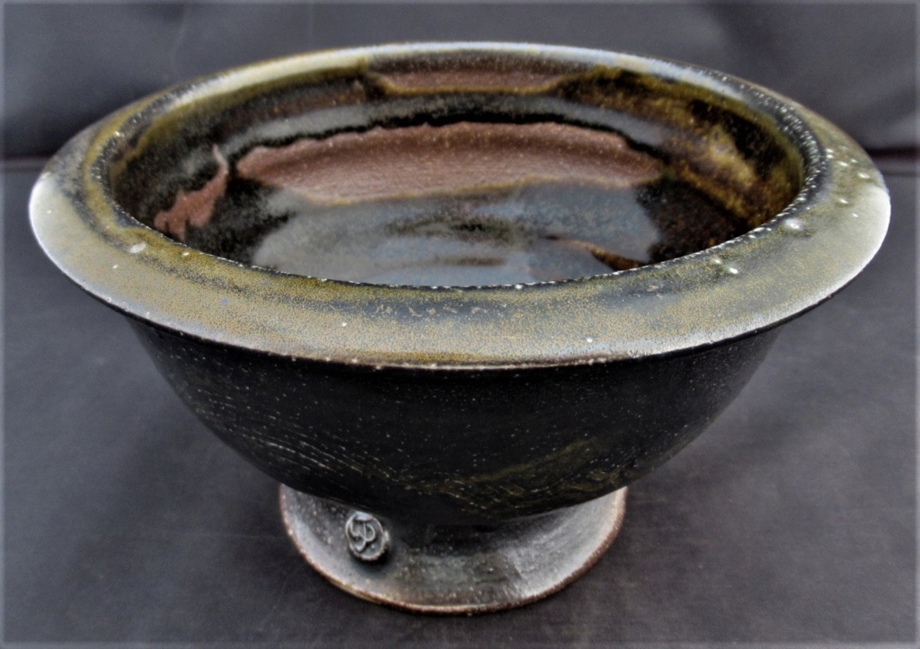 Wood fired studio pottery bowl, WJP mark - William John Pursglove  Img_8313