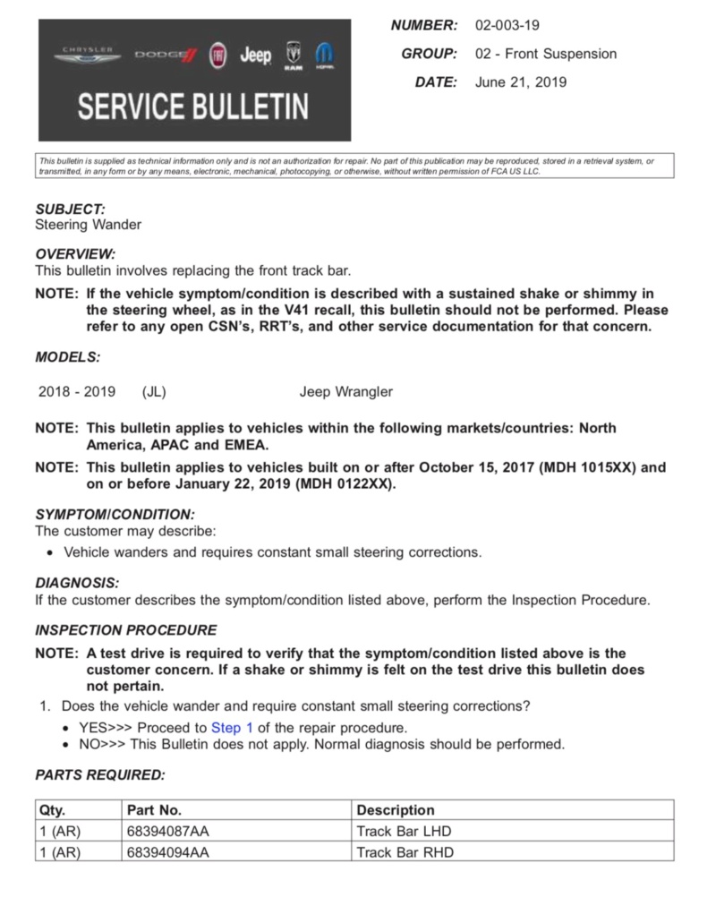 FCA SERVICE BULLETIN 02-003-19 Screen16