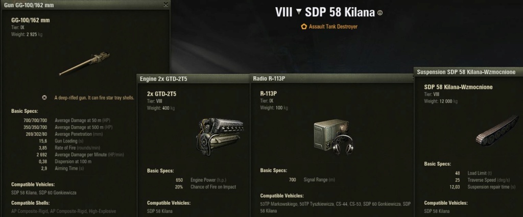SDP 58 Kilana (Vu en Test Public V1.24.1.0) (Tier VIII) C1280