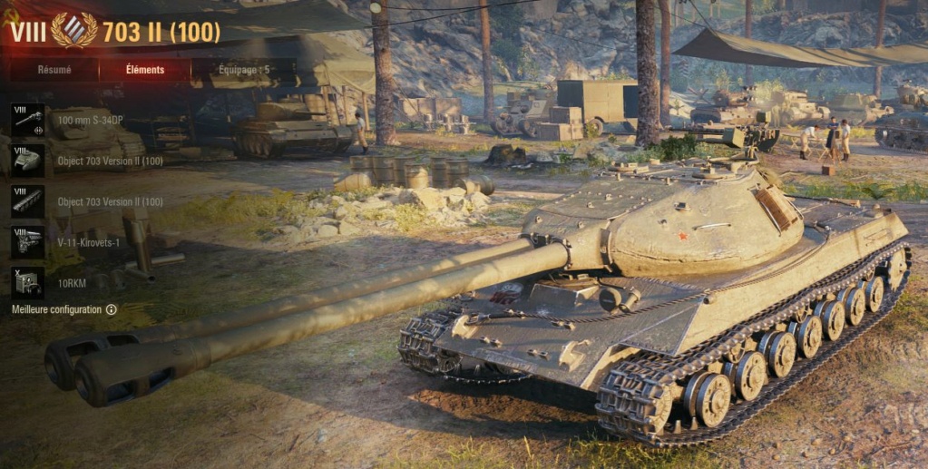 Object 703 Version II (100) (Object 703 II (100)) (Vu en Supertest Serveur LESTA RU) (Tier VIII) Przos619