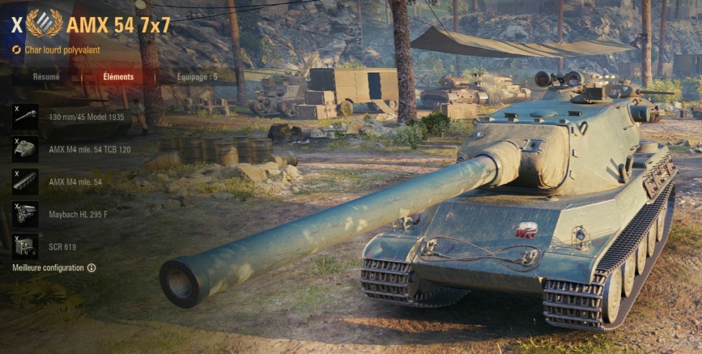 AMX M4 mle. 54 7v7 (AMX M4 modéle 1949 Ter 7v7) (AMX M4 modéle 1954 7v7) (Offensive2023-2024) (Retiré) (Tier X) Przos671