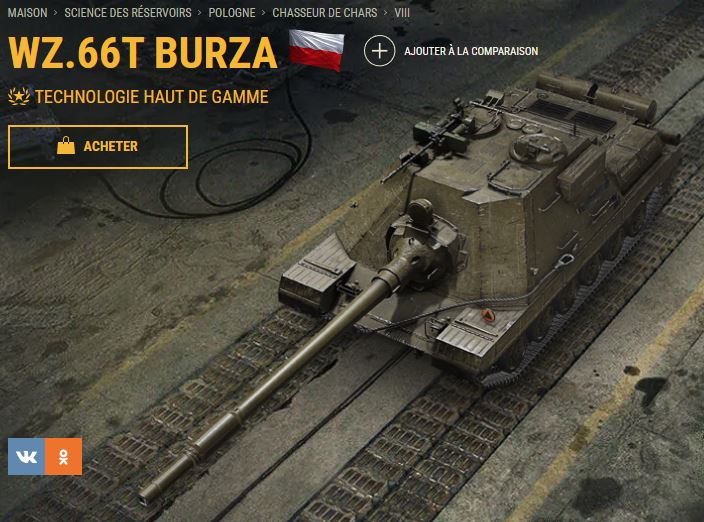 SDP wz 66 Grom (WZ.66T Burza) (Vu en jeu sur la Mise à jour V.1.26.0.0) (Tier VIII) Przos734