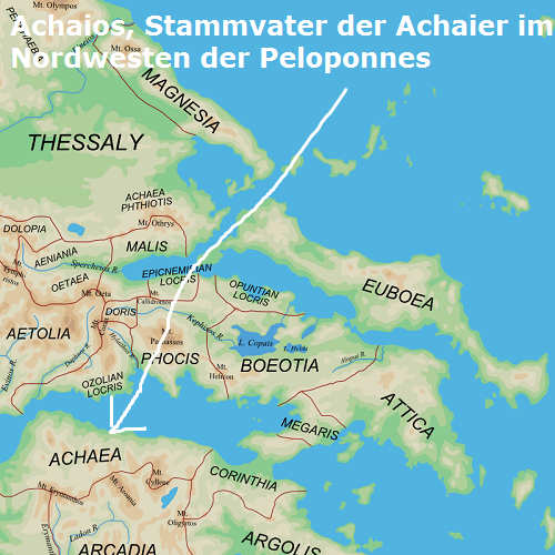 Achaios (Mythologie): Namensgeber vom Stamm der Achaier Achaio10