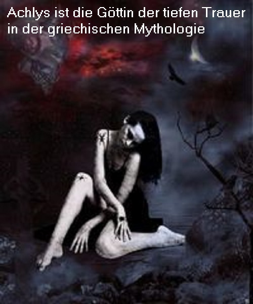 Achlys (Mythologie): Nächtliche Dunkelheit, tiefe Trauer und Gift Achlys10