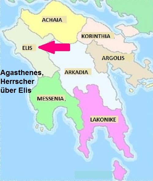 Agasthenes (Mythologie): Sohn des Augias (Elis, Peloponnes) Agasth10