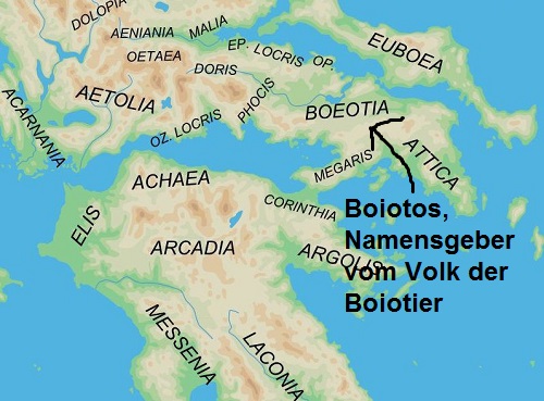 Boiotos (Mythologie): Namensgeber der Boiotier (Böotien) Boioto10