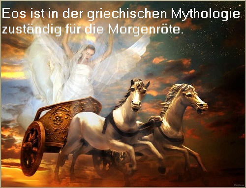 Eos (Mythologie): Göttin der Morgenröte, Mutter vom Morgenstern Eos11