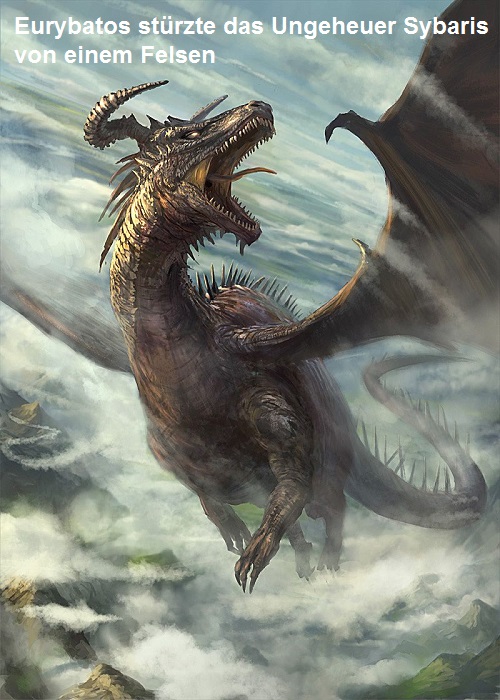 Eurybatos (Mythologie): Besiegte das Ungeheuer Sybaris Euryba10