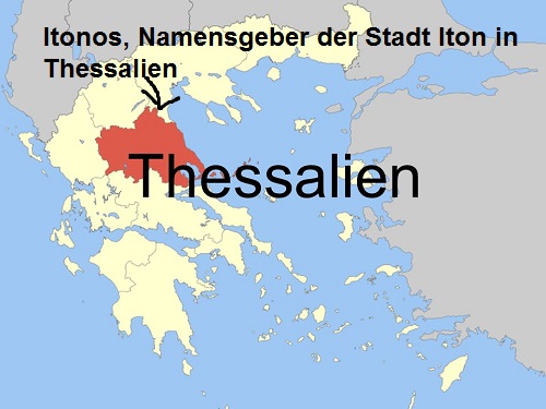 Itonos (Mythologie): Namensgeber der Stadt Iton in Thessalien Itonos10