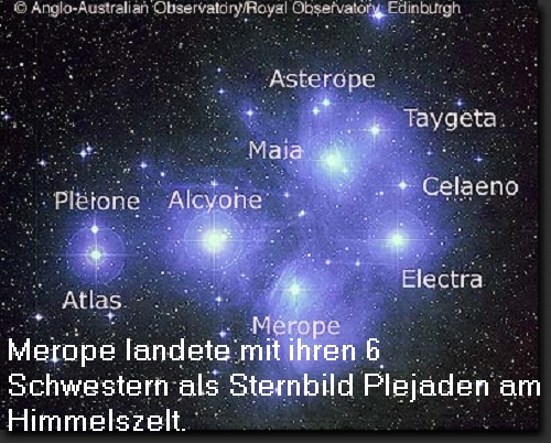 Plejade Merope (Mythologie): Tochter der Pleione und des Atlas Merope11