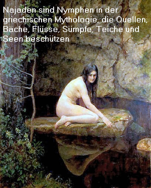 Najaden (Mythologie): Quellen, Bäche, Flüsse, Sümpfe, Teiche und Seen Najade13