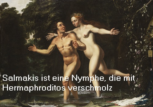 Nymphe Salmakis (Mythologie): Wurde mit Hermaphroditos verschmolzen Salmak10