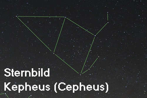 Kepheus: Sohn des Belos, heute als Sternbild am Himmelszelt Sternb10