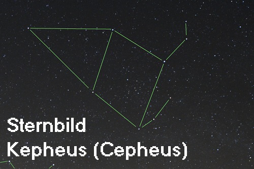 Kepheus (Cepheus, Mythologie): König von Äthiopien, heute Sternbild Sternb10