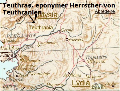 Teuthras (Mythologie): Herrscher von Teuthranien Teuthr11