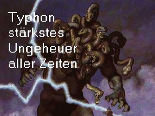 Typhon (Mythologie): Stärkstes Ungeheuer aller Zeiten, Zeus entmachten Typhon11