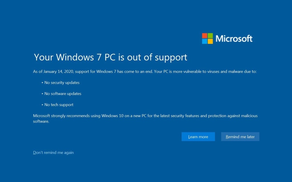 El Problema de Windows 7 y el fin de su Soporte 1366_210