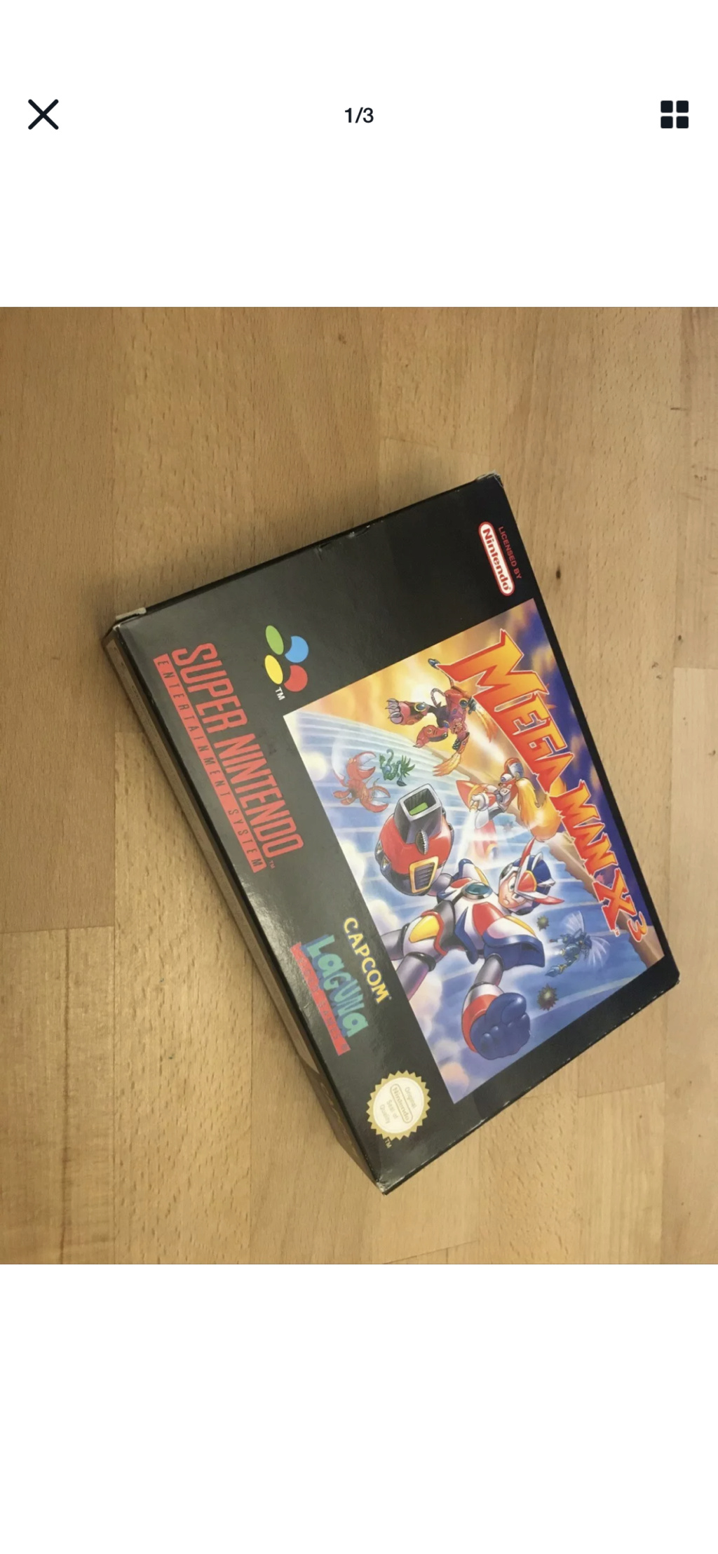 Avis - Mega Man X 3: cote et authenticité  6d6a3810