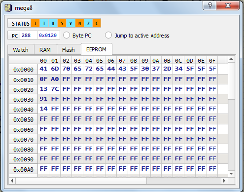 AVR8, Saving EEPROM Data to File Avdc_011