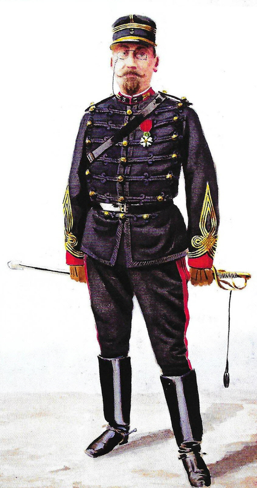 Un lieutenant du 6ème RA vers 1880 Aquare10