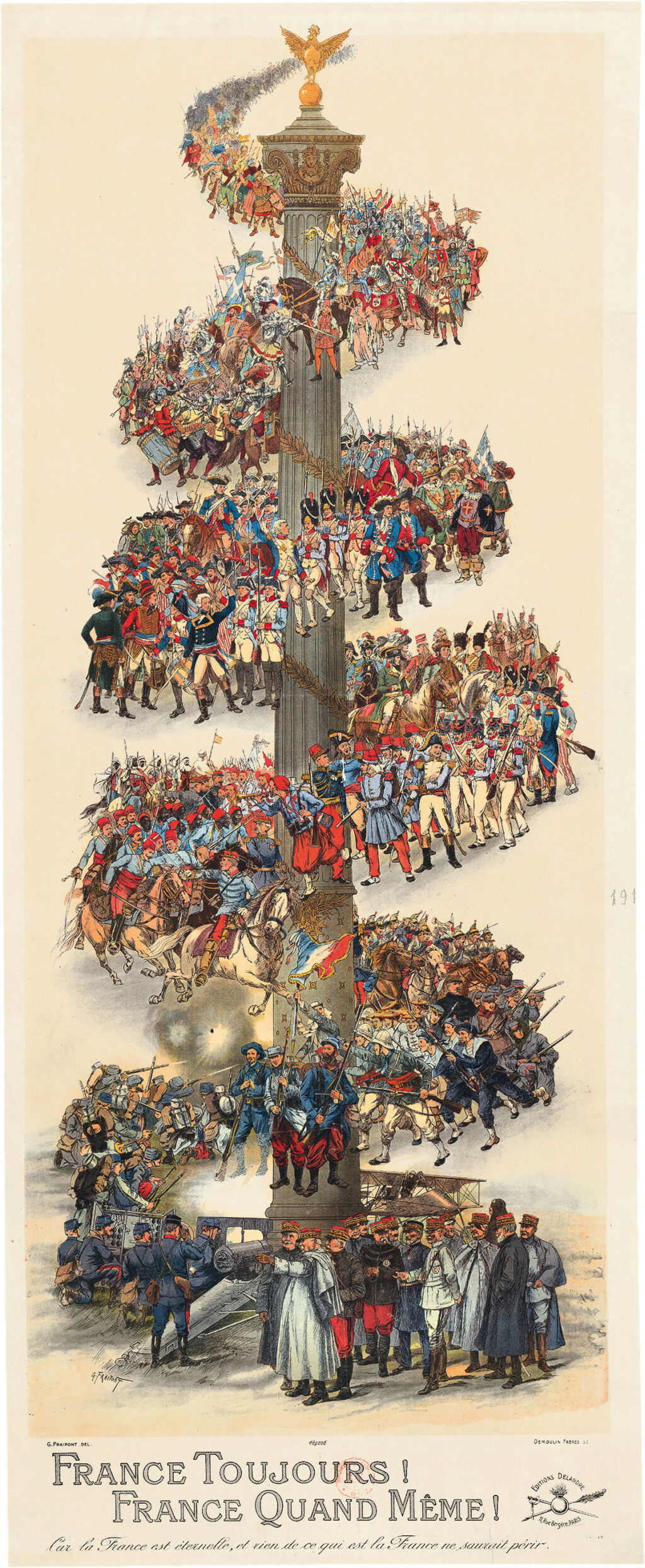 Affiche de poilu vers 1900 France10