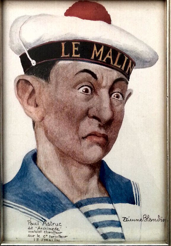 Etienne Blandin : portraits de matelots, circa 1939-1940. Lemali10