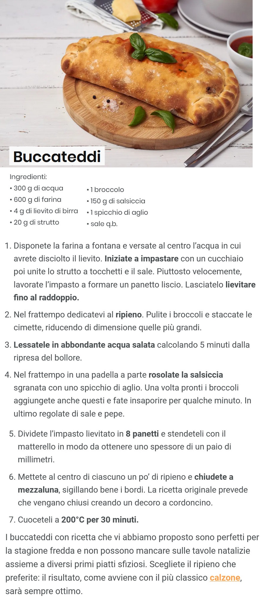 RICETTE dal MONDO - Pagina 11 Buccat10