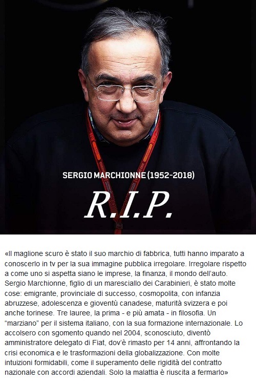 Addio a Sergio Marchionne Marchi10