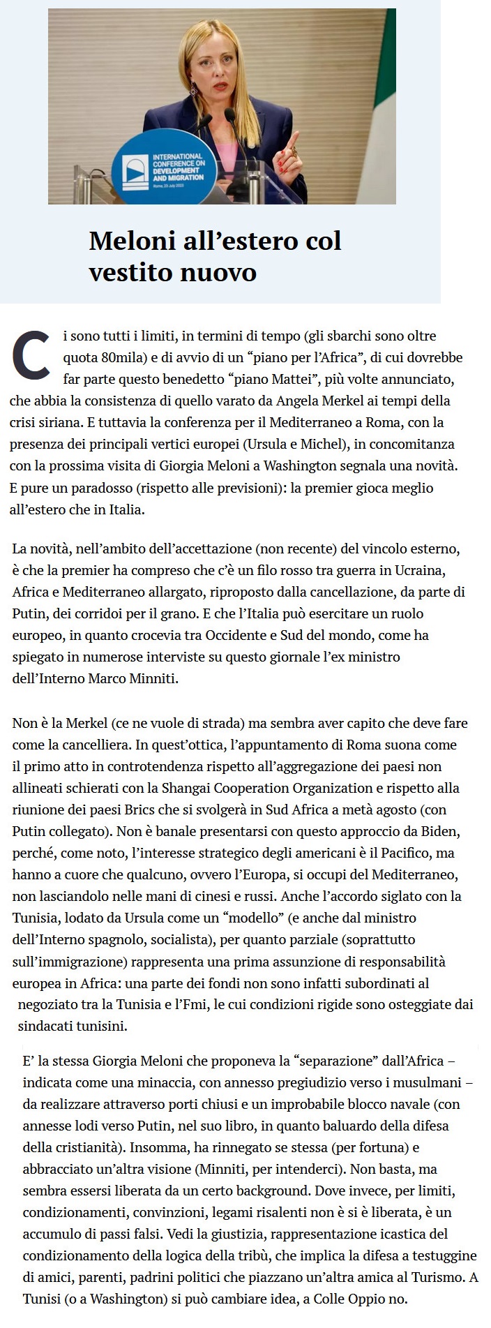GIORGIA MELONI e compania bella - Pagina 3 Meloni74