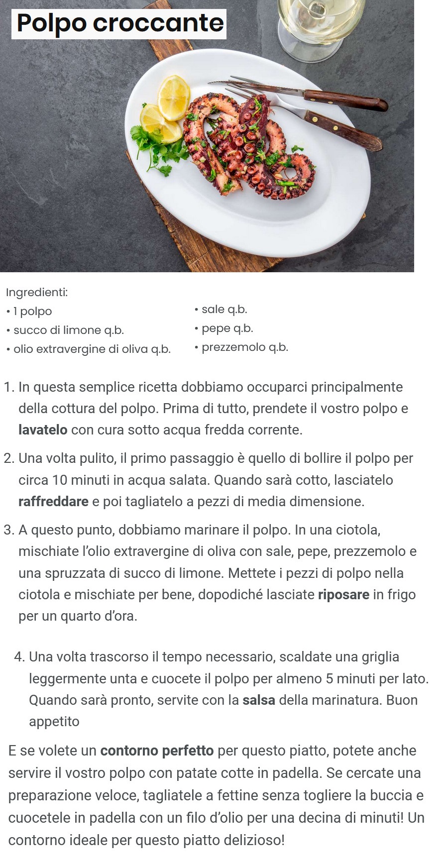 RICETTE dal MONDO - Pagina 16 Polpo12