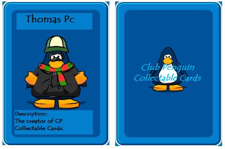 Club Penguin Collectable Cards! Thomas11
