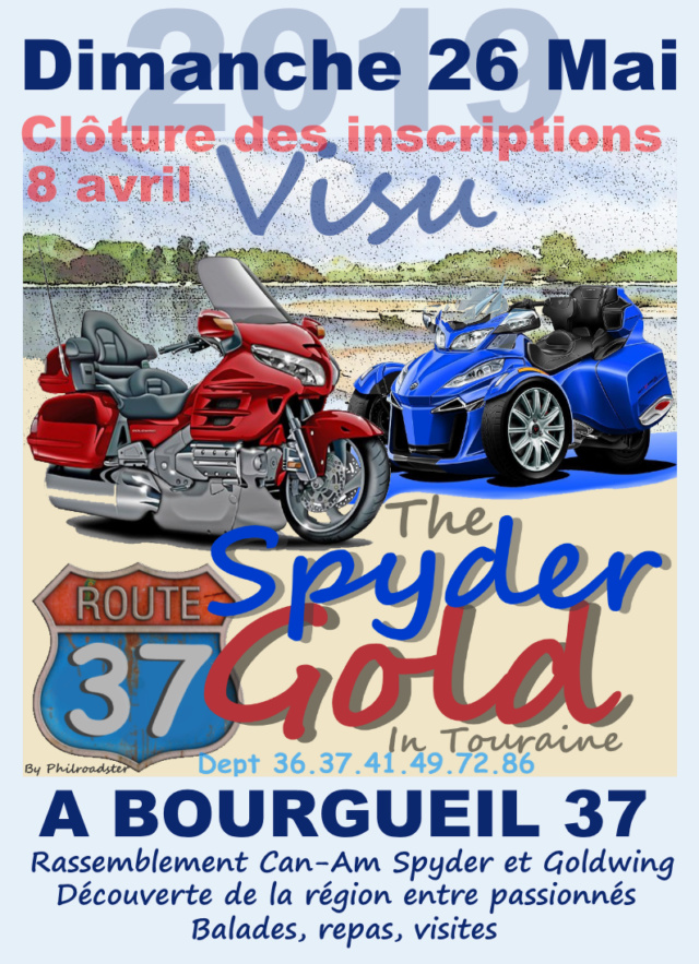 Rassemblement Spyder-Gold Bourgueil (37) mai 2019 Affich10