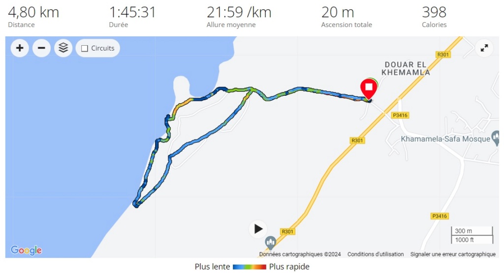 25/09 - marche plaisir à la lagune de Sidi-Belkaïr Captu142