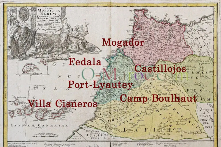 Le nom des villes marocaines au cours de l'histoire Carte-16