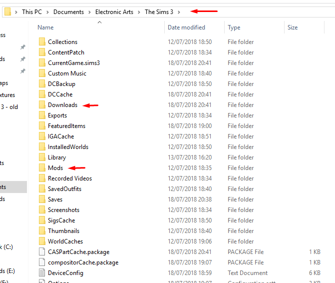 sims 3 cc folders downloads