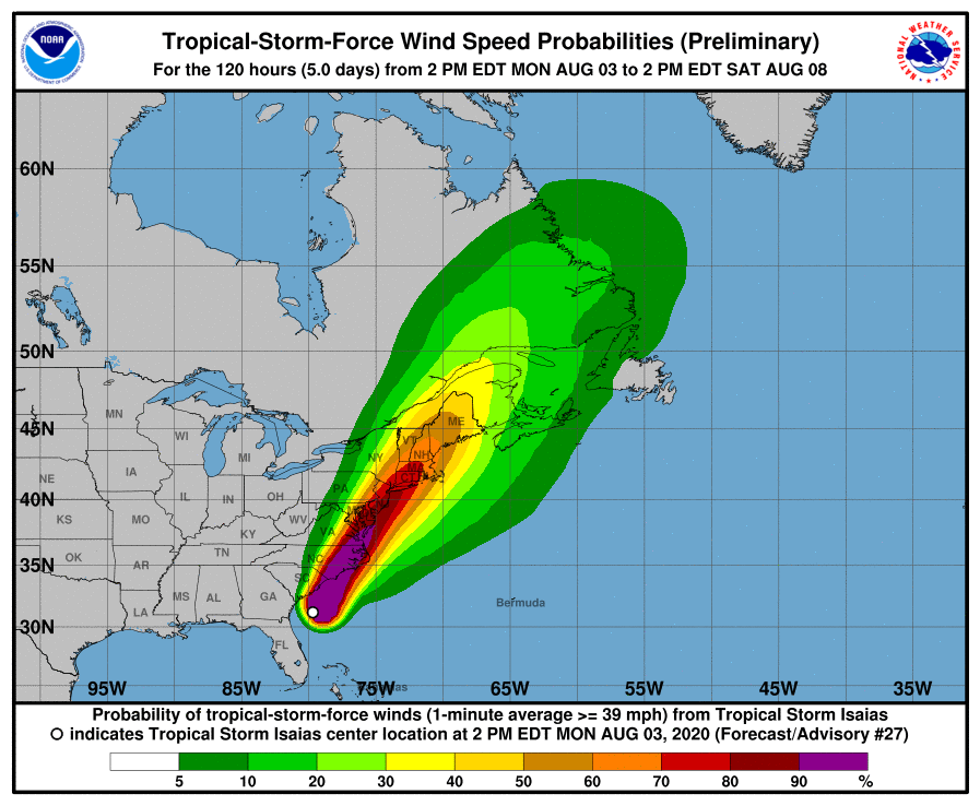 ncwx - Tropical Storm Isaias 15241610