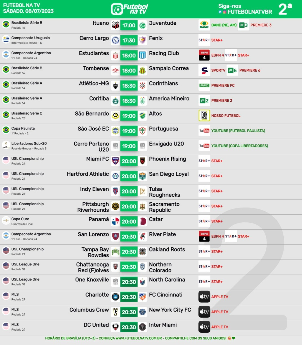 Agenda Esportiva (TV Aberta, Fechada, Streaming) Futeb150