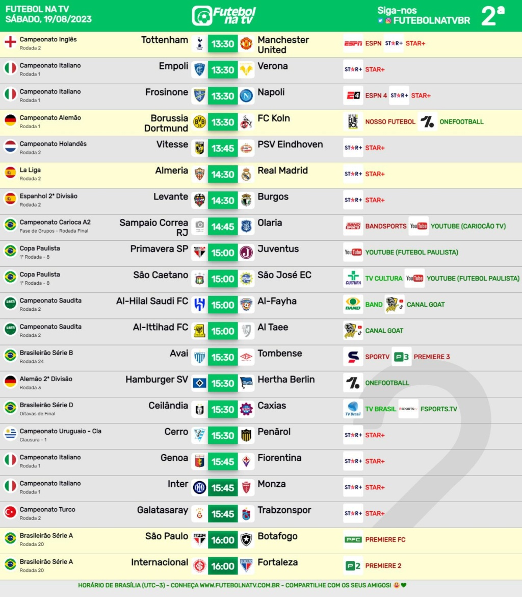 Agenda Esportiva (TV Aberta, Fechada, Streaming) - Página 2 Futeb224