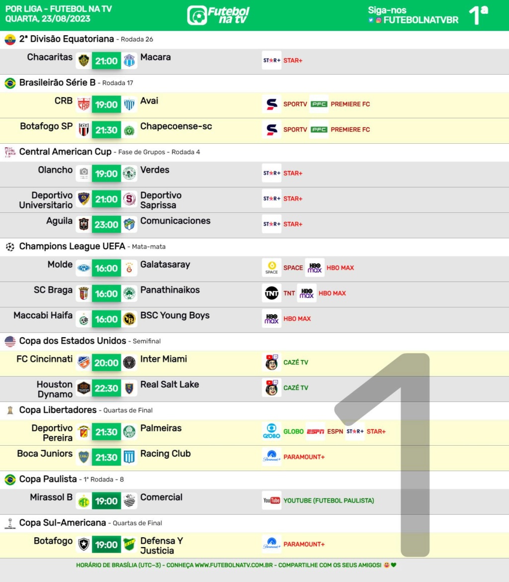 Agenda Esportiva (TV Aberta, Fechada, Streaming) - Página 2 Futeb233