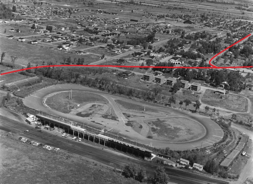Piste de course Riverside Speedway (Laval), avant et après (vue aérienne). 18_aoz10