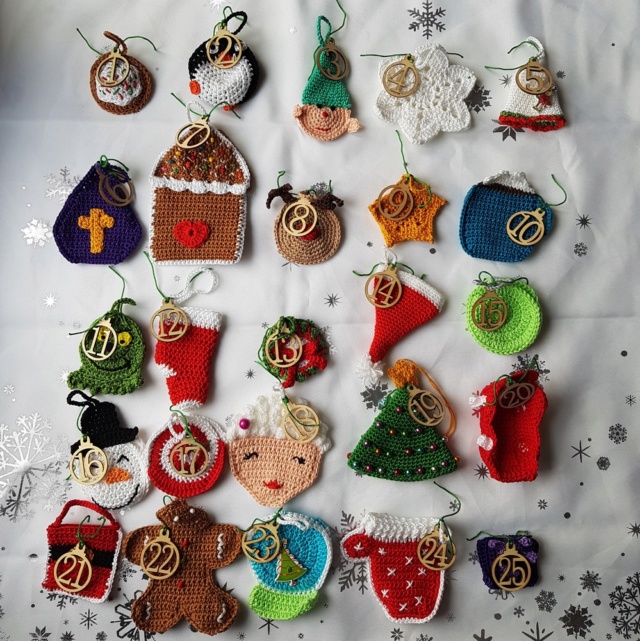 Mes calendriers de l'avent au crochet