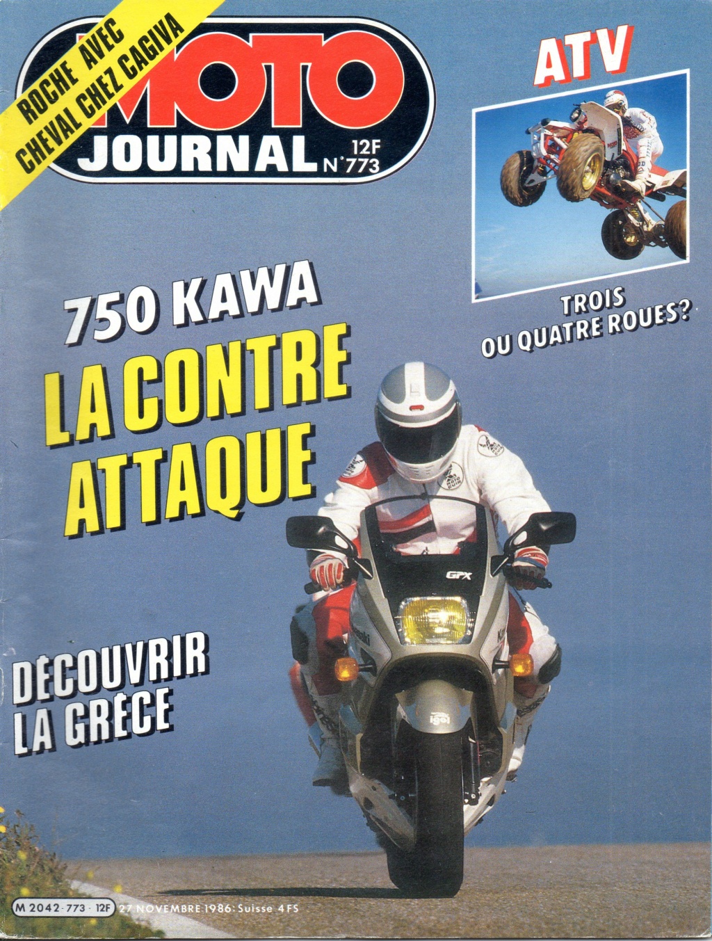 Essai MJ 773 kawasaki GPX 750  Essai114