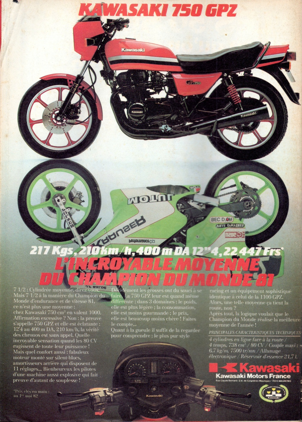 Brochures et Publicités sur les KAWASAKI KZ/Z   70/80'S - Page 4 Gpz_7511