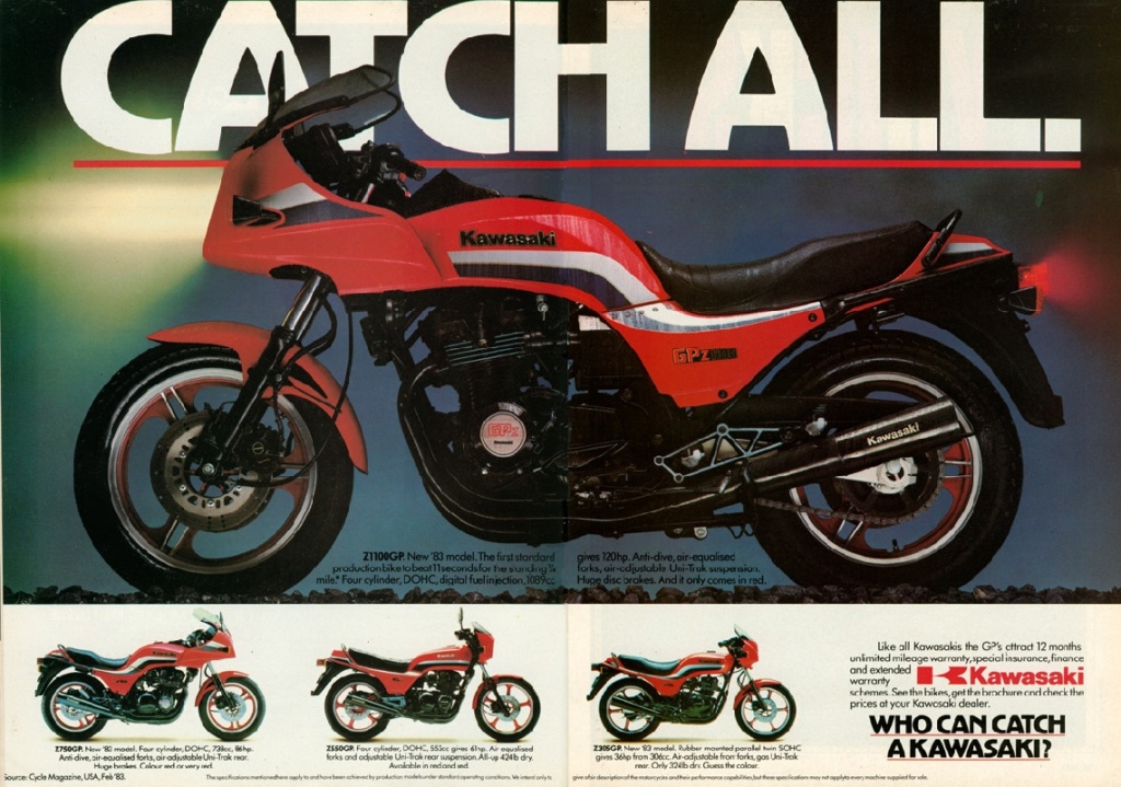 Brochures et Publicités sur les KAWASAKI KZ/Z   70/80'S - Page 2 Kawasa10