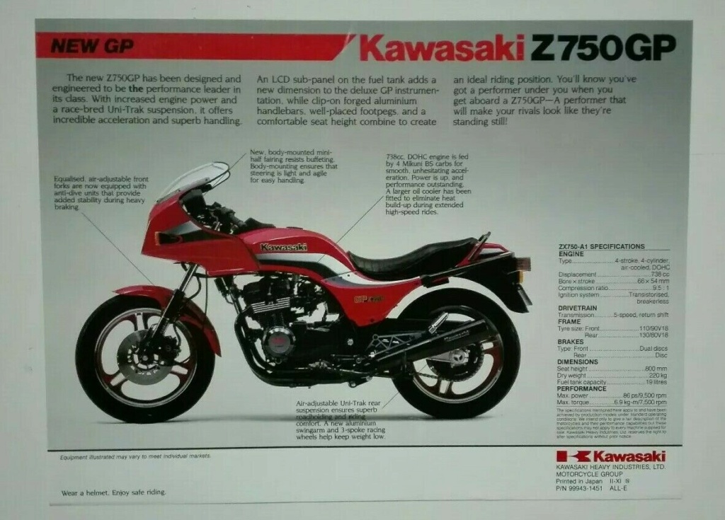 Brochures et Publicités sur les KAWASAKI KZ/Z   70/80'S - Page 3 S-l16087
