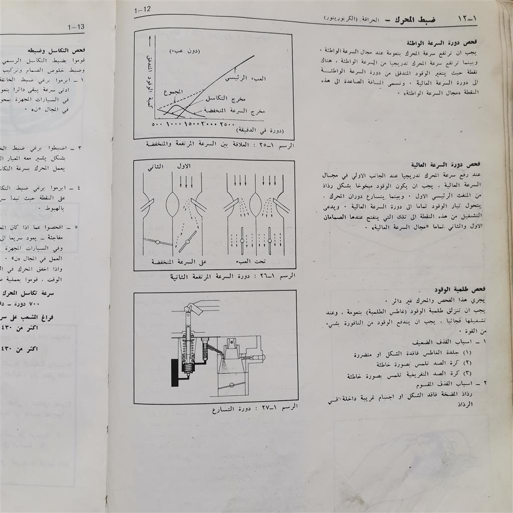 كتاب من شركة تويوتا لصيانة سيارة هاي لوكس ماتور R12 بالعربي ضبط المحؤك-1 O_aaya12