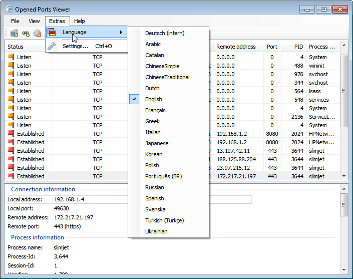 ترجمة برنامج Opened Ports Viewer Opened10