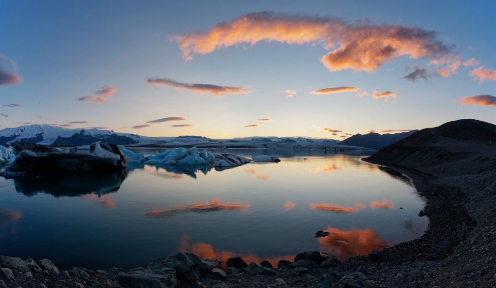 Jökulsárlón au coucher du soleil 2 1-jzku10